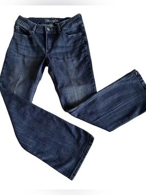 Wrangler Jeans Jrs 9 Blue Medium Wash Bootcut Stretch Denim Farm Girl Western